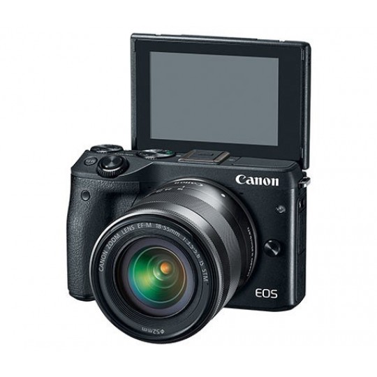 カメラcanon eos m3 Canon EOS M3 com 18-55 mm f/3.5-5.6 é lente STM (Preta) - Versão