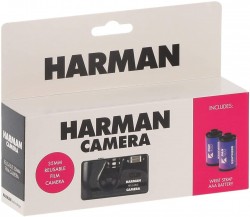 Câmera Analógica De Filme 35mm Harman + 2 Filmes Iso 400 Pb