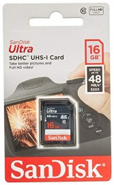 Cartão SD 16gb Sandisk Ultra 48mb/s