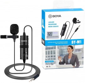Microfone Lapela Boya BY-M1 Para DSLR/SMARTPHONE