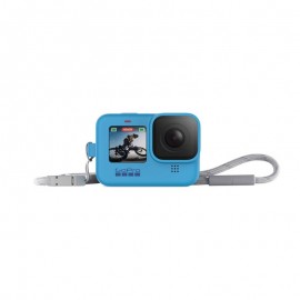 Capa Silicone Sleeve GoPro Hero 9 Black + Cordão - Azul