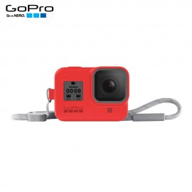 Capa Silicone Sleeve GoPro Hero 8 Black + Cordão Layard - Vermelho