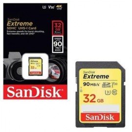 Cartão SD 32gb Sandisk Extreme 90mb/s