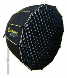 Softbox Bowens Parabólico Greika 120cm Com Grid - GSL-120