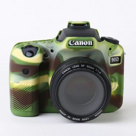 Capa / Case Silicone Para Proteção Canon Eos 90d - Camuflado