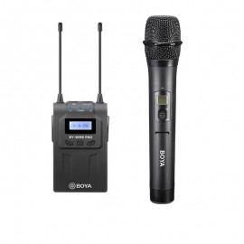 Microfone De Mão Sem Fio Boya By-whm8 Pro + Receptor Rx8 Pro
