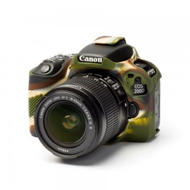 Capa / Case Silicone Para Proteção Canon SL2 / 200d Camuflada