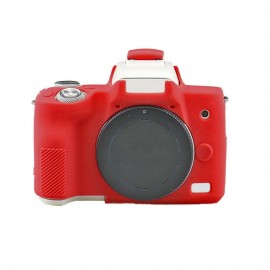 Capa / Case Silicone Para Proteção Canon Eos M50 - Vermelho