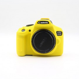 Capa / Case Silicone Para Proteção Canon T6 1300d / T5 1200d Amarelo