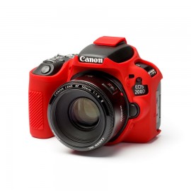Capa / Case Silicone Para Proteção Canon SL2 / 200d Vermelho
