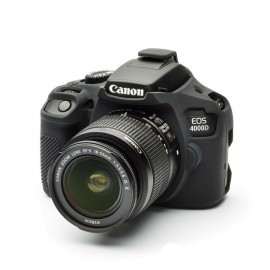 Capa / Case Silicone Proteção Canon Eos T100 / 4000D - Preta