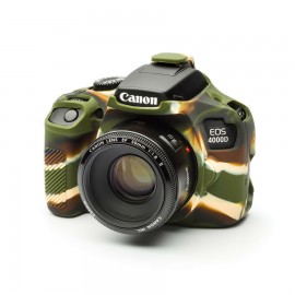 Capa / Case Silicone Proteção Canon T100 / 4000D - Camuflada