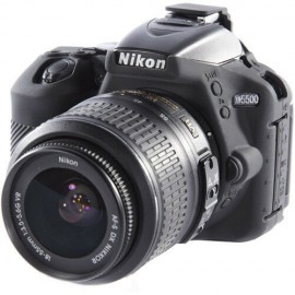 Capa / Case Silicone Para Proteção Nikon D5500 / D5600 Preta