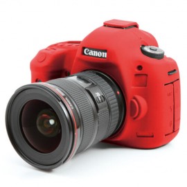 Capa / Case Silicone Para Proteção Canon 5d Mark Iii Vermelho