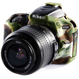 Capa / Case Silicone Para Proteção Nikon D5500 / D5600 Camuflada
