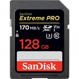 Cartão Sd Sandisk Extreme Pro 128gb 170mb/s